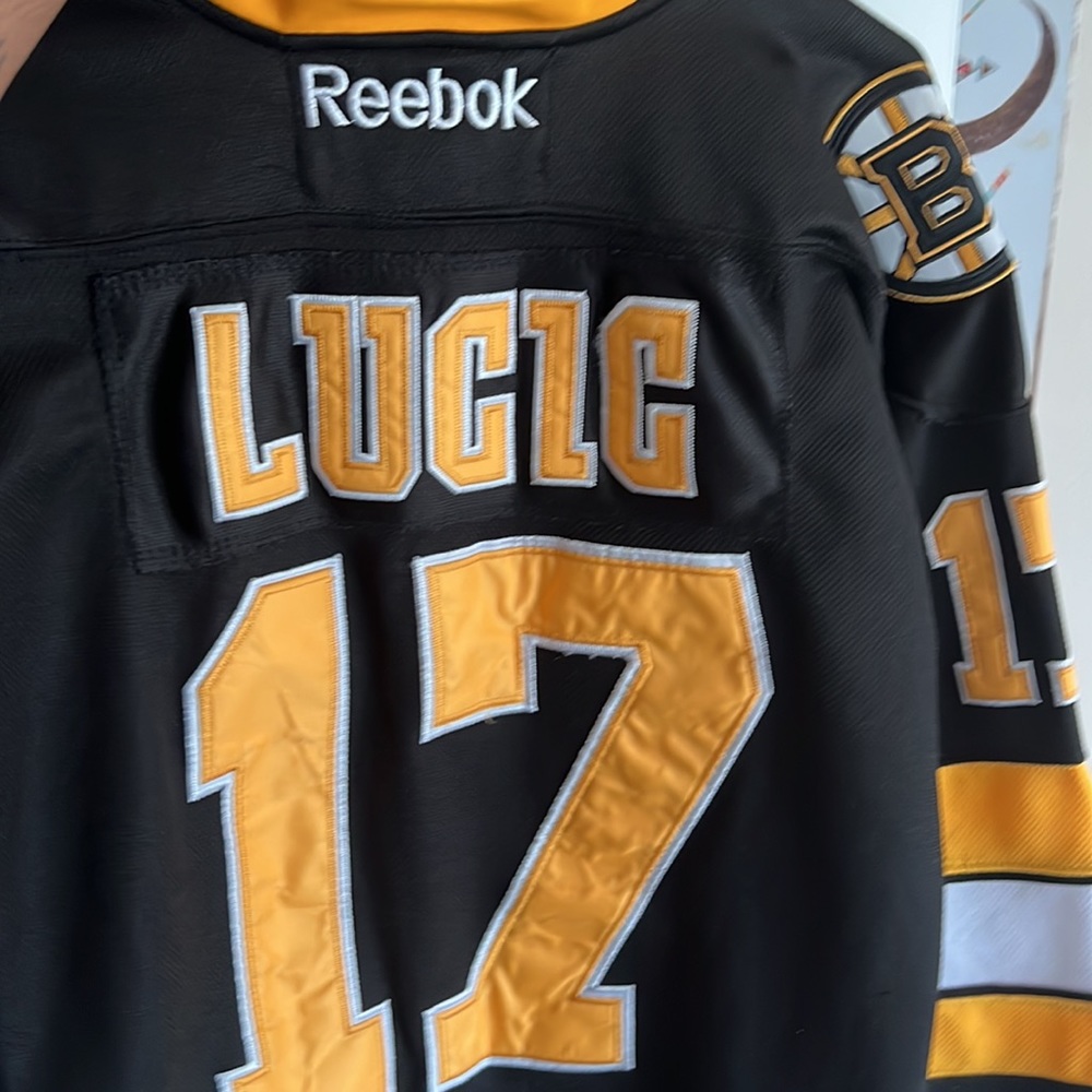 Vintage Milan Lucic Stanley cup finals 2013 Bruins jersey.
